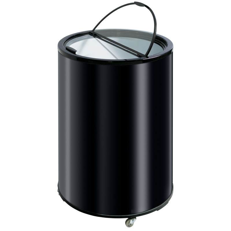 Scancool TK 86 BE t&oslash;ndek&oslash;ler 87 Liter med delt glasl&aring;g sort