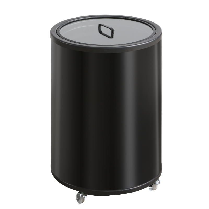 Scancool CC30BC t&oslash;ndek&oslash;ler 29 Liter med glasl&aring;g og hjul sort