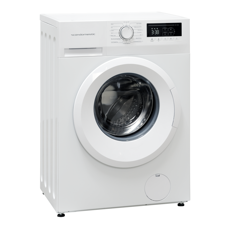 Scandomestic vaskemaskine 8 kg med Steam, invertermotor og 16 programmer