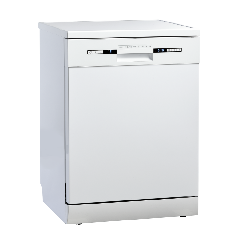 Scandomestic opvaskemaskine DWF1444WD fritst&aring;ende til 14 kuverter med AirDry og AquaStop hvid