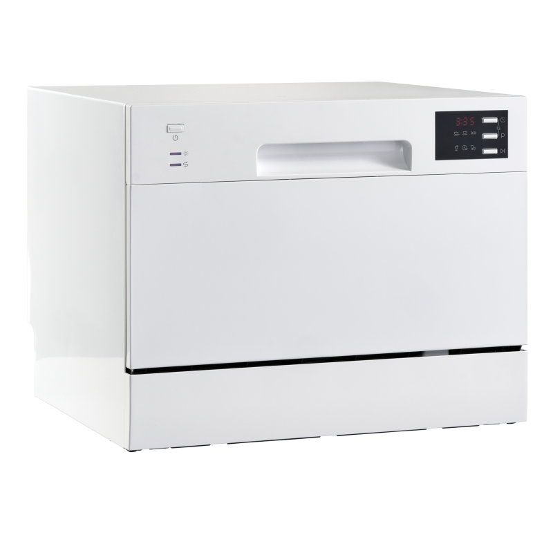 Scandomestic bordopvaskemaskine 6 kuverter med LED-display hvid