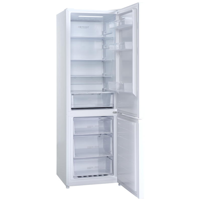Scandomestic 217 + 91 liter k&oslash;le/fryseskab Care+, NoFrost d&oslash;rdisplay