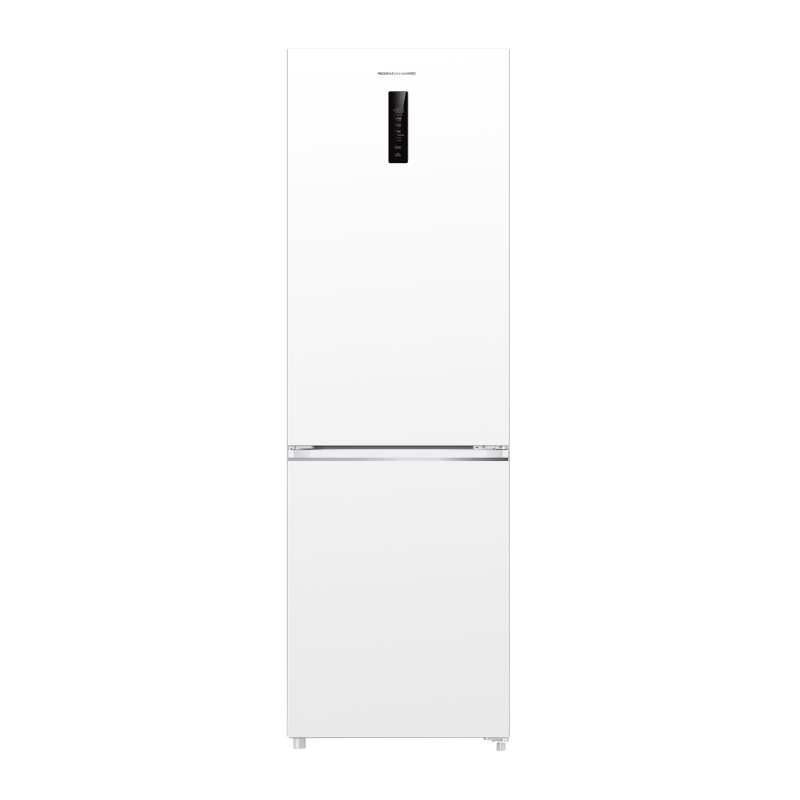 Scandomestic 217 + 91 liter k&oslash;le/fryseskab  Care+, Metal Cooling og NoFrost