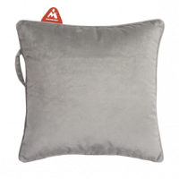Montador pude 45x45 cm til Heat Pads i velour champagne grå