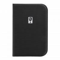 Securit ESSENTIAL menuomslag A5 med 6 lommer sort