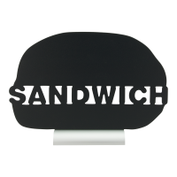 Securit Silhouet Alu bordskilt 240x340mm SANDWICH