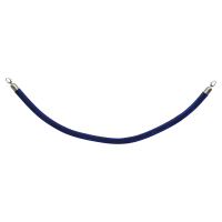 Securit blåt velour bånd til sølv afspærringsstolpe 150cm