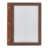 Securit WOOD menuramme A4 brun