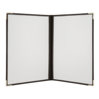 Securit CRYSTAL BIFOLD A4 menuholder, pakke med 3 stk