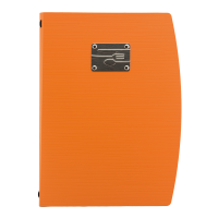 Securit RIO menuomslag A4 med bestikdesign orange