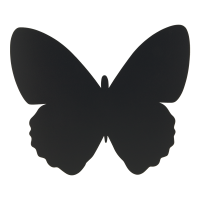 Securit chalkboard sommerfugl Silhouet 31x35,5cm sort