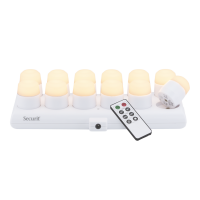 Securit AMSTERDAM LED hvide fyrfadslys, 12 stk inkl lader
