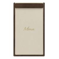 Securit SIGNATURE menu clipboard A45  med magnetisk lukning valn&oslash;d