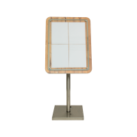 Securit GLASS STAR informationsdisplay 85cm til 4xA4 eg