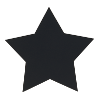 Securit chalkboard stjerne Silhouet 26,5x27,5cm sort