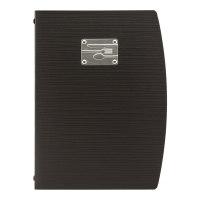 Securit RIO menuomslag A4 med bestikdesign sort