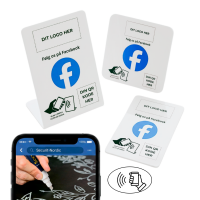 Securit skiltepakke med chip til eget logo og Facebook