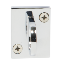 Securit vægbeslag til afspærrings tov og bånd sølv