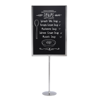 Securit menukortholder A4 med kridttavle og akryl indsats