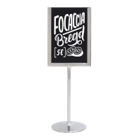 Securit menukortholder A6 med kridttavle og akryl indsats