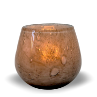 Securit LUNA lysestage genanvendt glas Ø9,5x12,5 cm grå