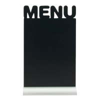 Securit Silhouet Alu bordskilt 342x210mm MENU
