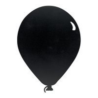 Securit chalkboard ballon Silhouet 39,6x29cm sort