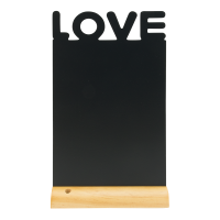 Securit Silhouet Wood bordskilt 345x210mm LOVE