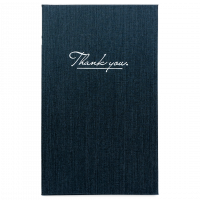 Modern THANK YOU regningsholder 13,5x21cm charcoal