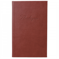 Classic THANK YOU regningsholder 13,5x21cm brun