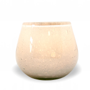 Securit LUNA lysestage genanvendt glas Ø9,5x12,5 cm hvid