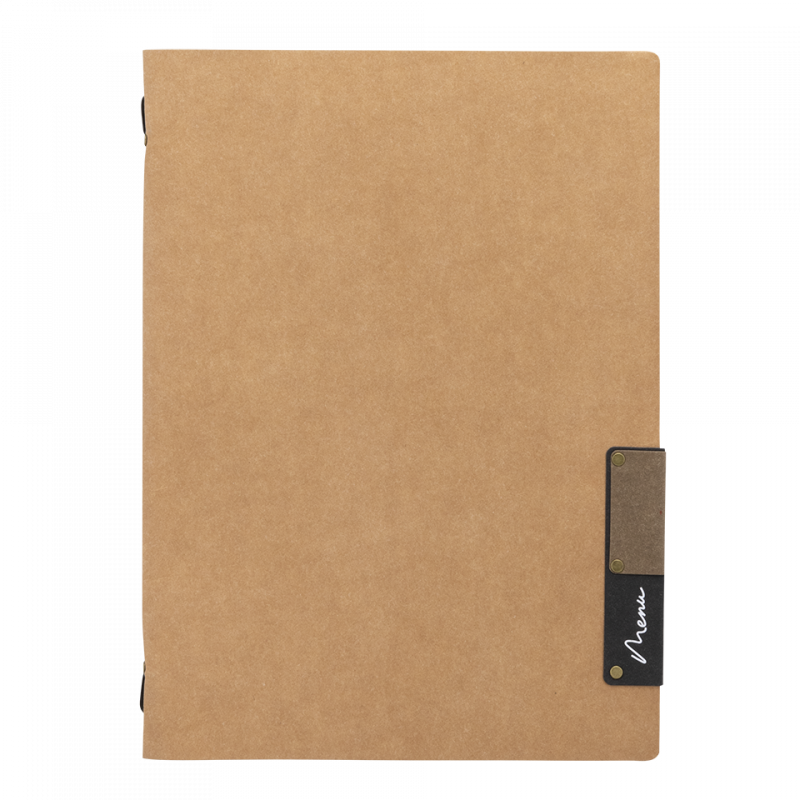 Securit NATURE menuomslag A4 af 100% naturlige fibre beige