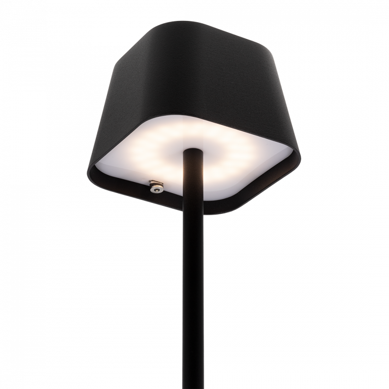 Securit GEORGINA LED bordlampe 38 cm h&oslash;j sort
