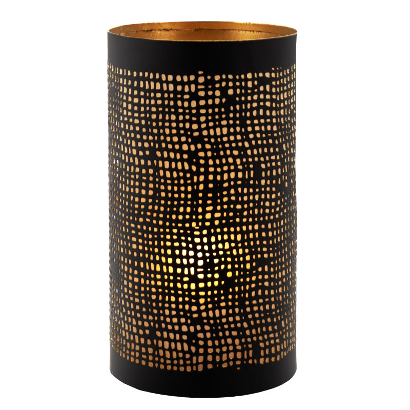 Securit IBIZA metal stager til LED lys sort og guld