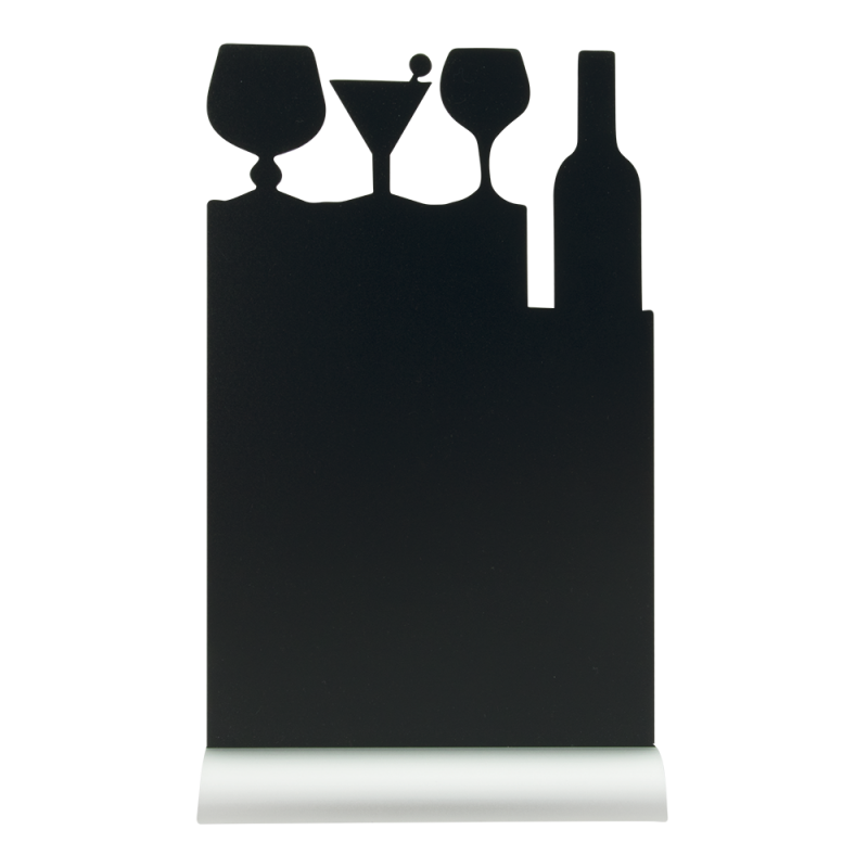 Securit Silhouet Alu bordskilt 345x210mm COCKTAIL