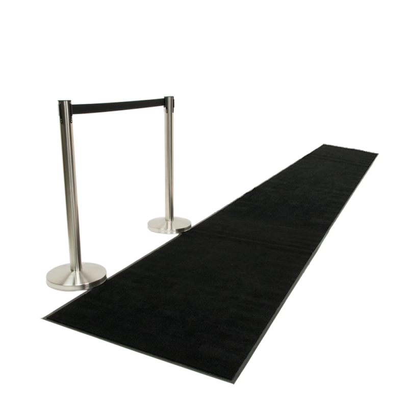 Securit skridsikker sort løber måtte 90x400cm