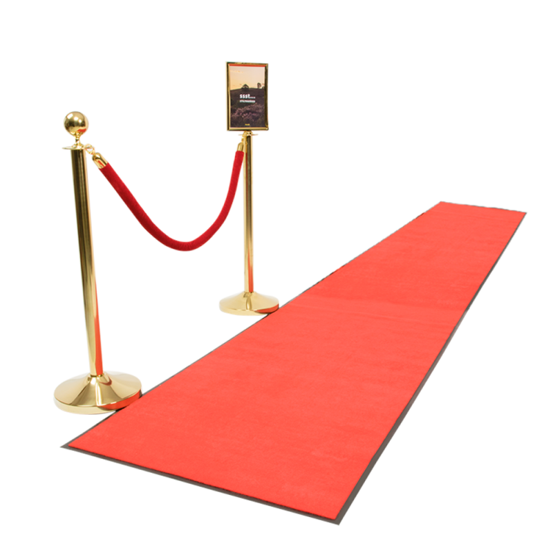Securit skridsikker rød løber måtte 90x400cm