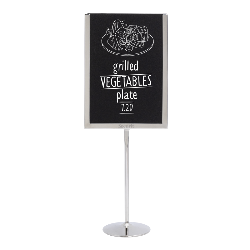 Securit menukortholder A5 med kridttavle og akryl indsats