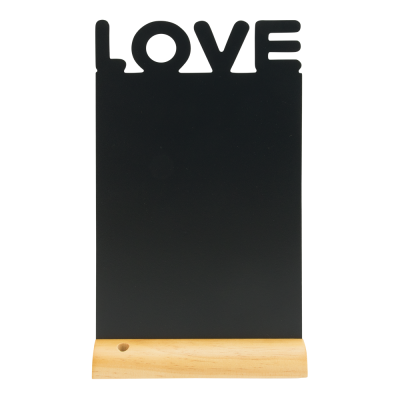Securit Silhouet Wood bordskilt 345x210mm LOVE