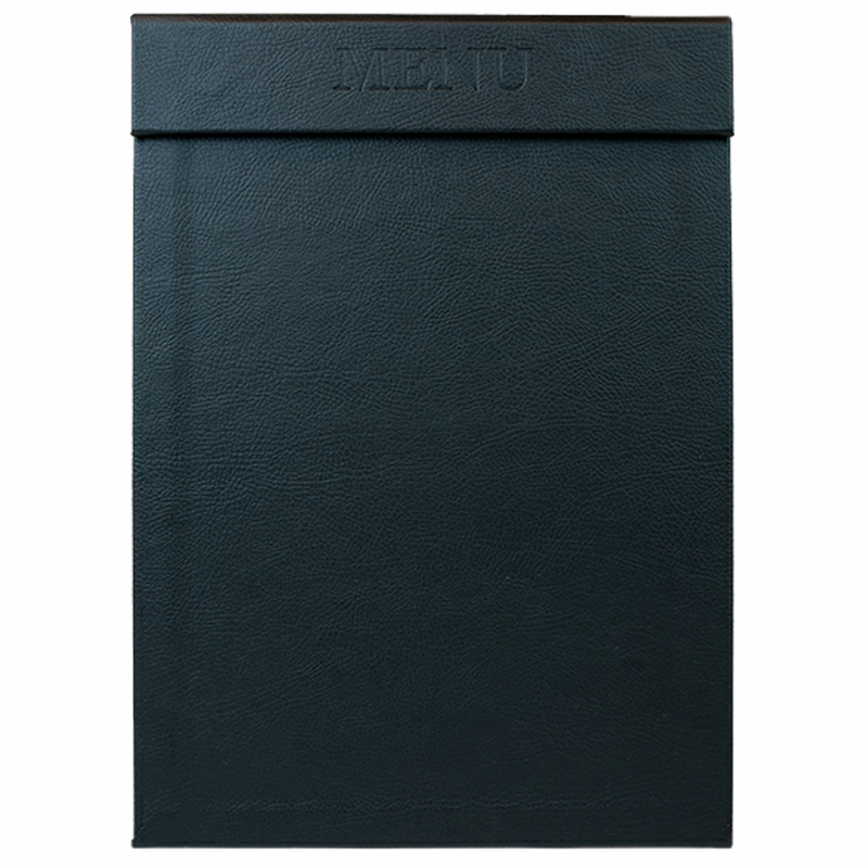 Classic A4 MENU clipboard med magnet clip, sort