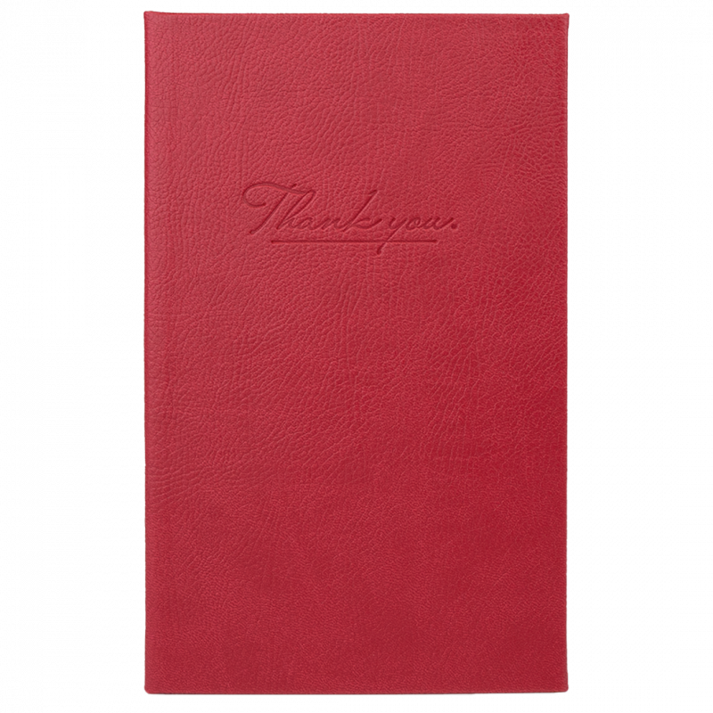 Classic THANK YOU regningsholder 13,5x21, rød