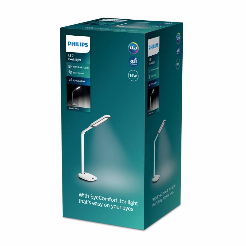 Philips RobotPlus bordlampe DSK601- 45cm høj hvid