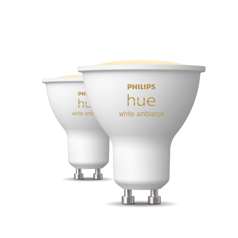 Philips Hue White ambiance 4.2W GU10 EU spot - 2stk pakning