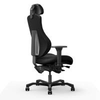 Office Coreza 24/7 kontorstol i sort tekstil med sorte hjul