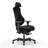 Office Coreza 24/7 kontorstol i sort tekstil med glidesko