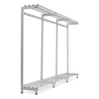 Garderobestativ fritst&aring;ende 1-sidet 1770x3010x380mm