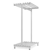 Garderobestativ fritst&aring;ende 2-sidet bredde 1050mm