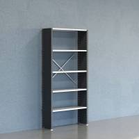 Lagerreol V06 startfag med lukket gavl 2100x1000x300mm galvaniseret