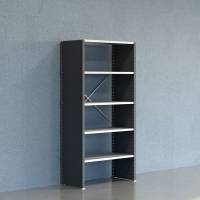 Lagerreol V06 startfag med lukket gavl 2100x1000x500mm galvaniseret