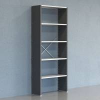 Lagerreol V06 startfag med lukket gavl 2500x1000x400mm galvaniseret